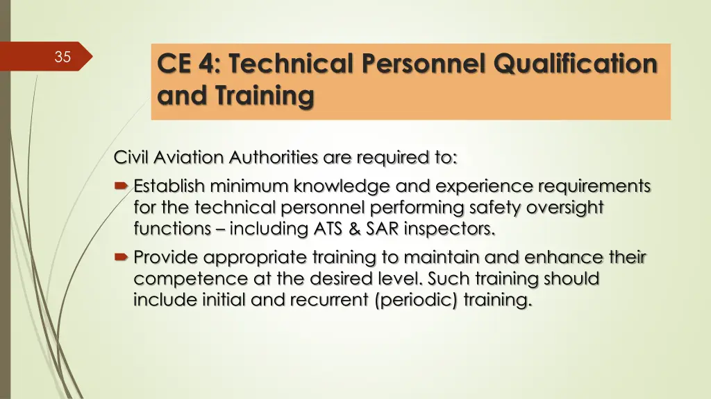 ce 4 technical personnel qualification