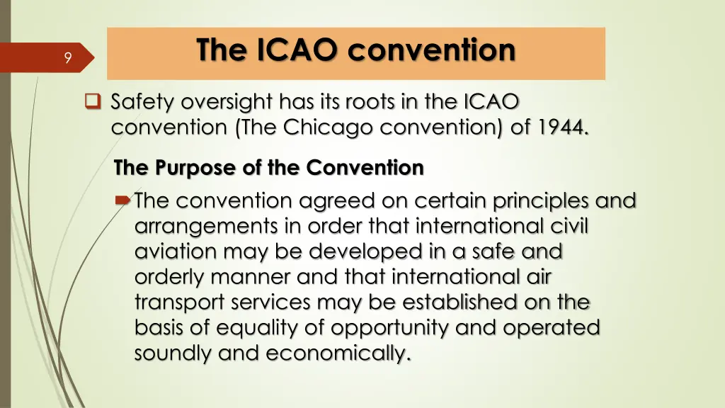 the icao convention