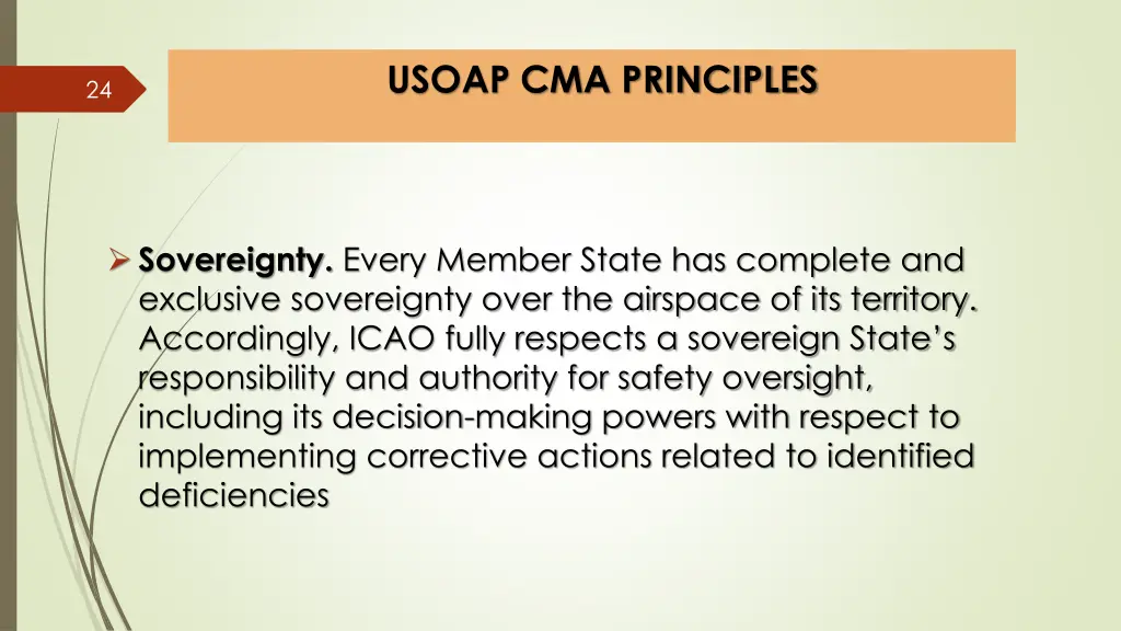 usoap cma principles