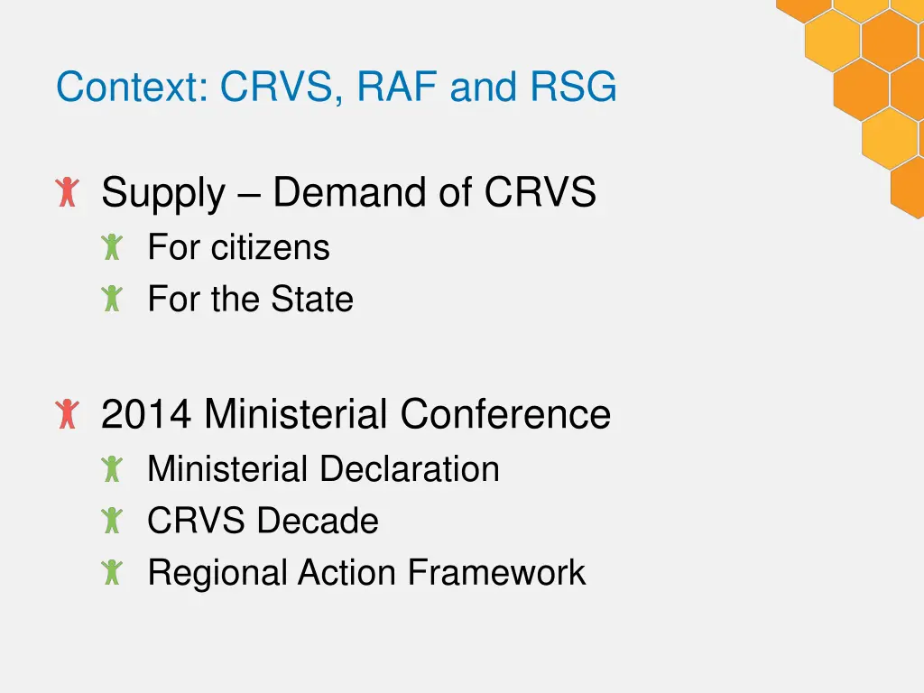 context crvs raf and rsg