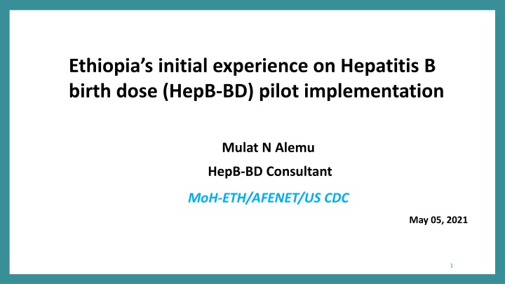 ethiopia s initial experience on hepatitis