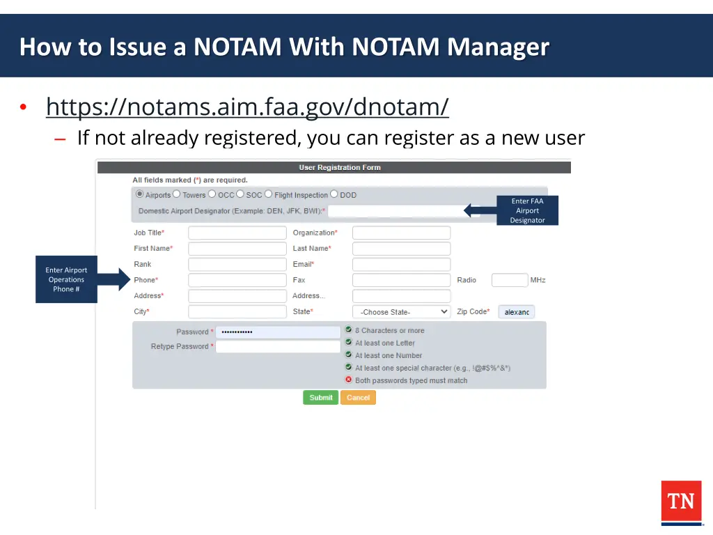 how to issue a notam with notam manager 1