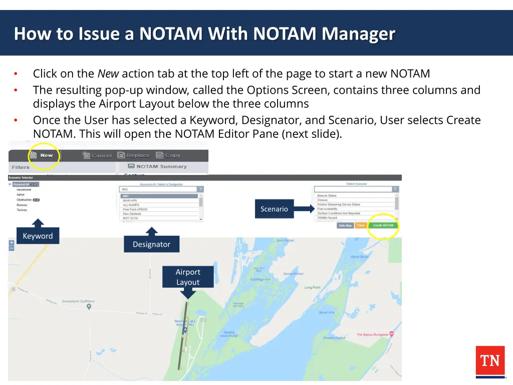 how to issue a notam with notam manager 3