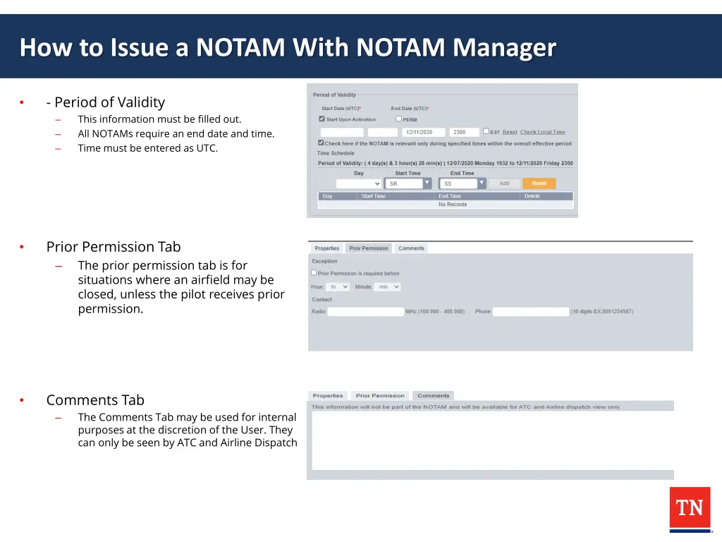 how to issue a notam with notam manager 5