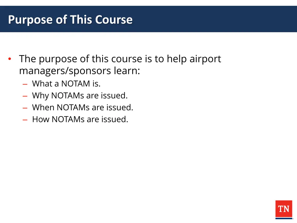 purpose of this course