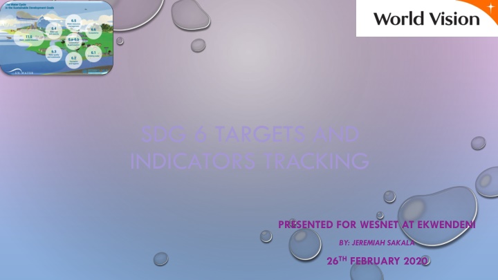 sdg 6 targets and indicators tracking