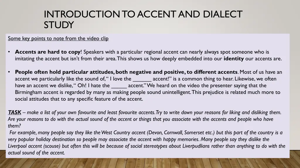 introduction to accent and dialect study 2