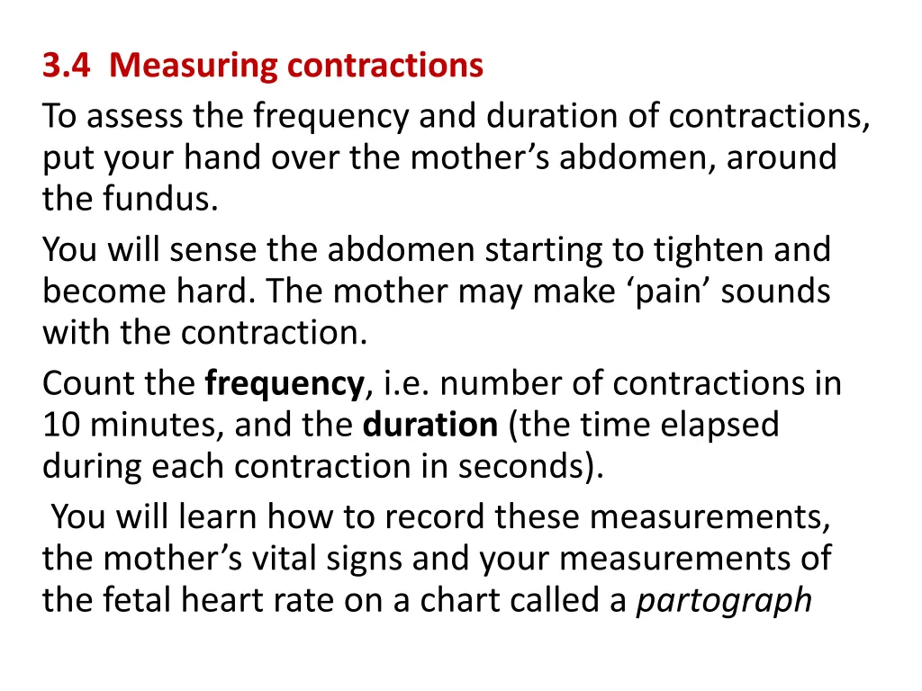 3 4 measuring contractions to assess