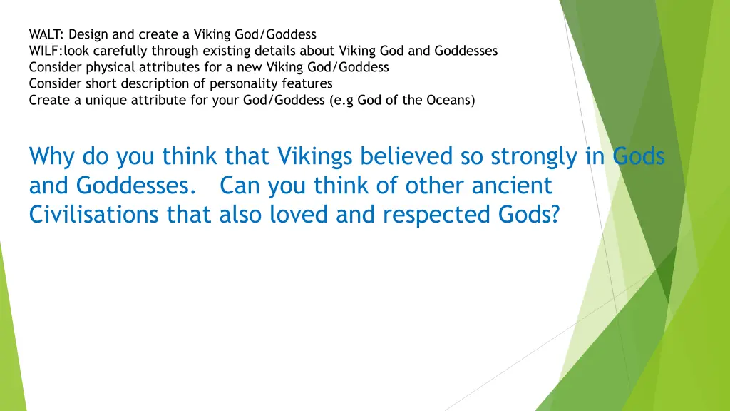 walt design and create a viking god goddess wilf