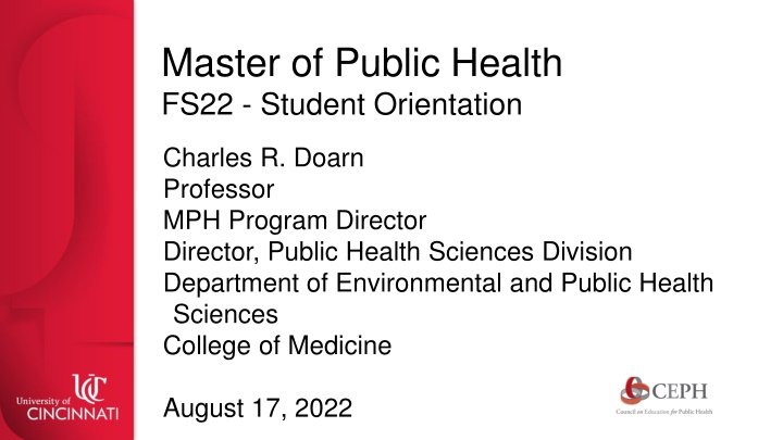 master of public health fs22 student orientation