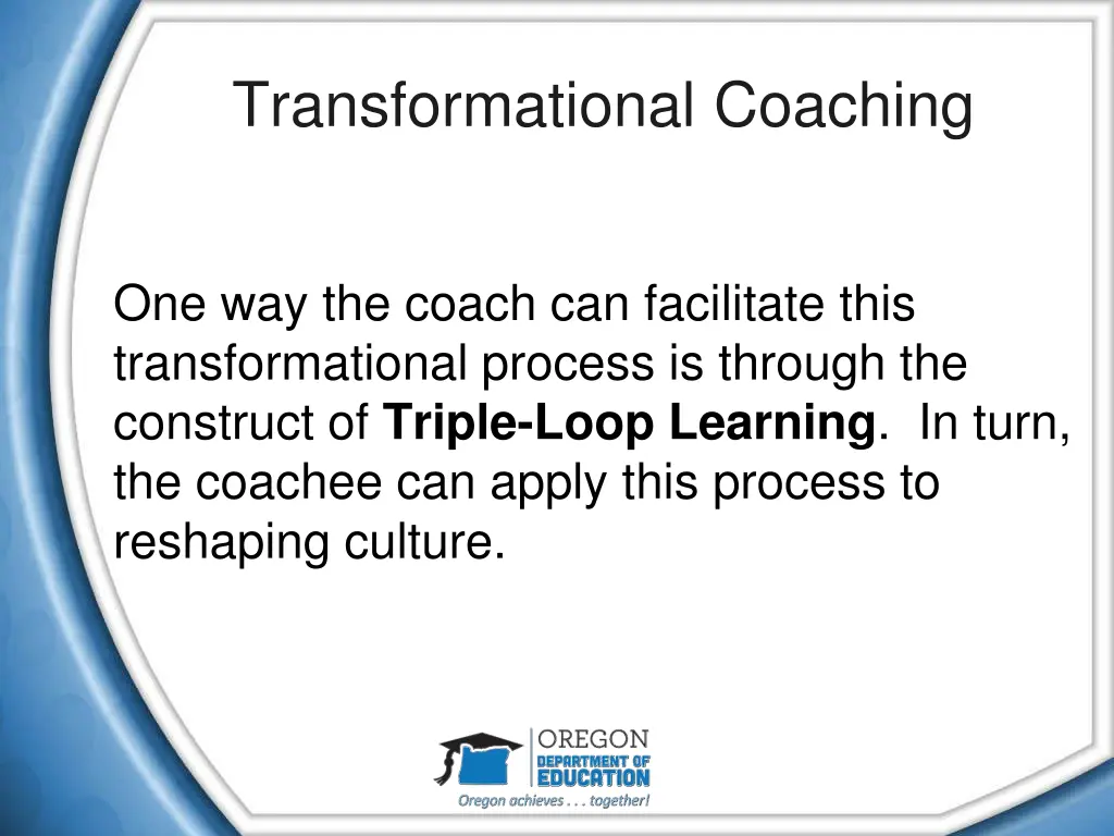 transformational coaching