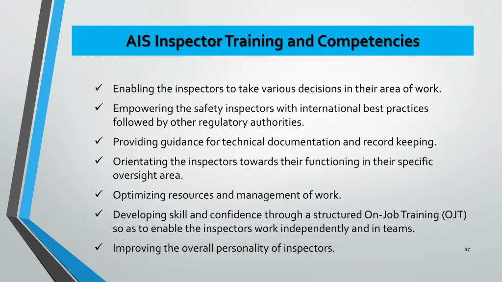 ais inspector training and competencies 3