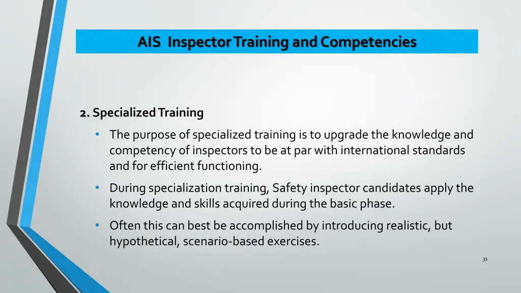 ais inspector training and competencies 7