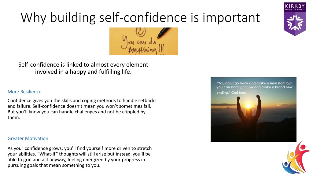 why building self confidence is important