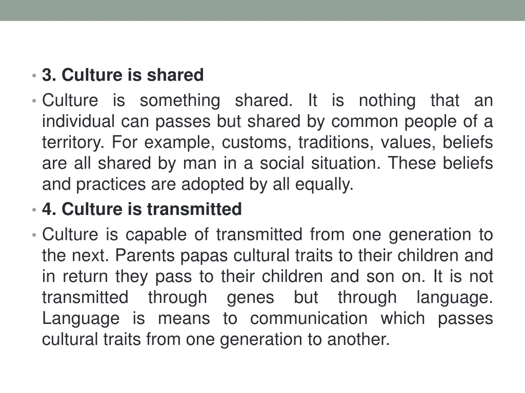 3 culture is shared culture is something shared