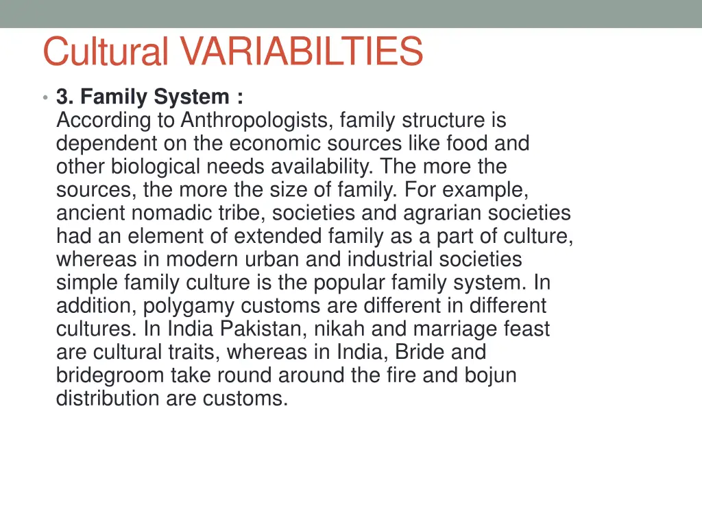 cultural variabilties 3