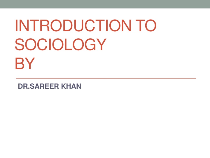 introduction to sociology by