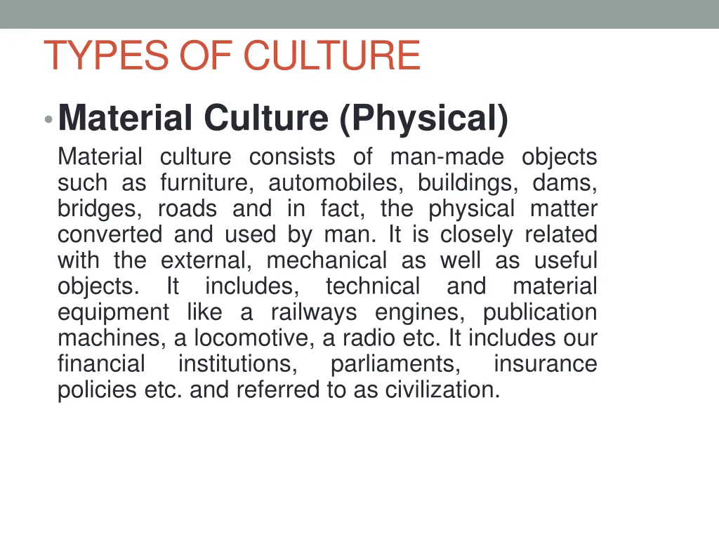 types of culture