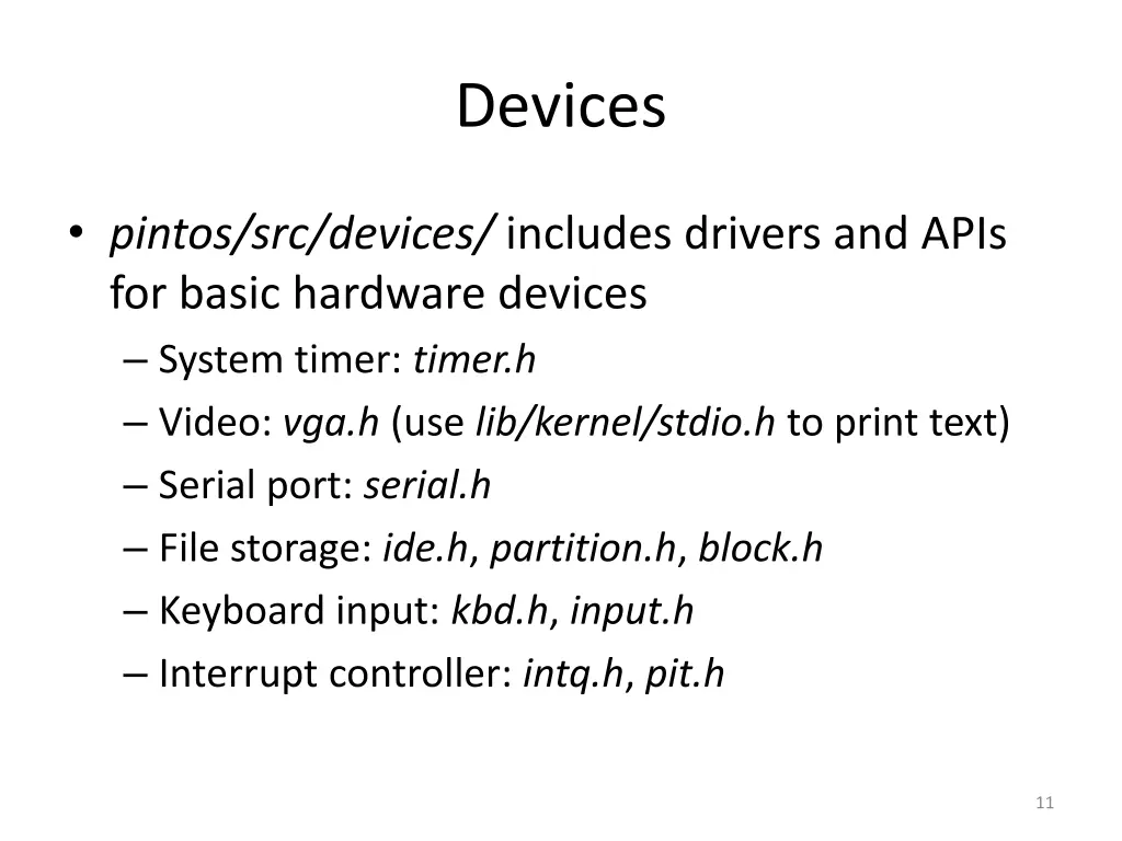 devices