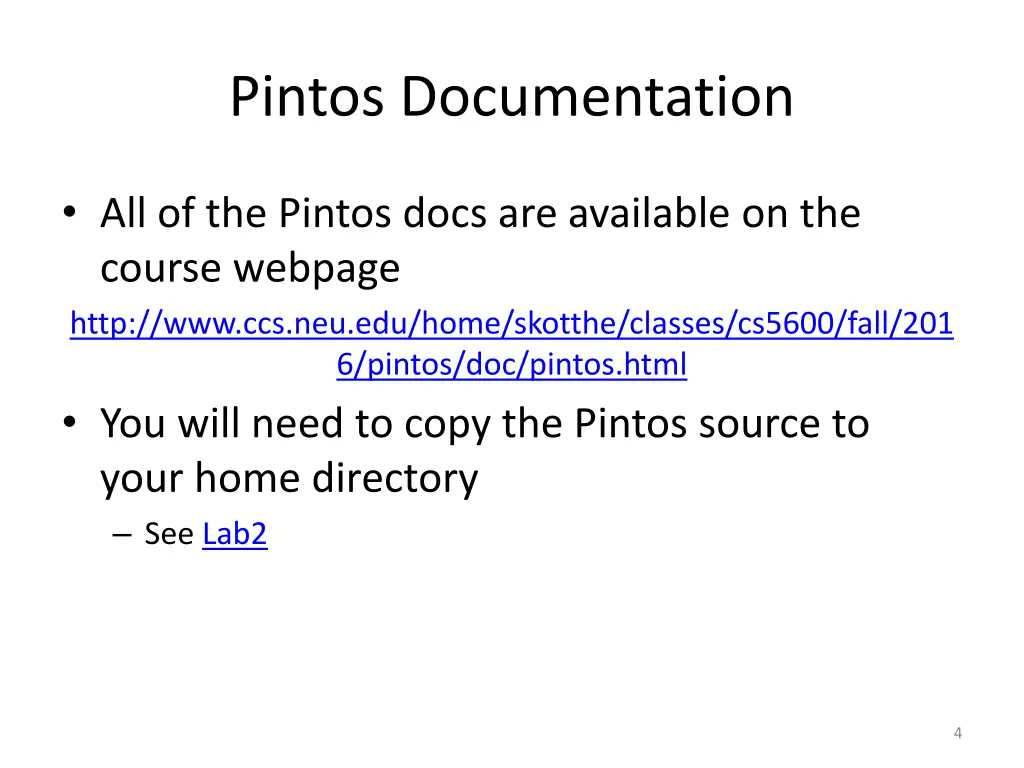 pintos documentation