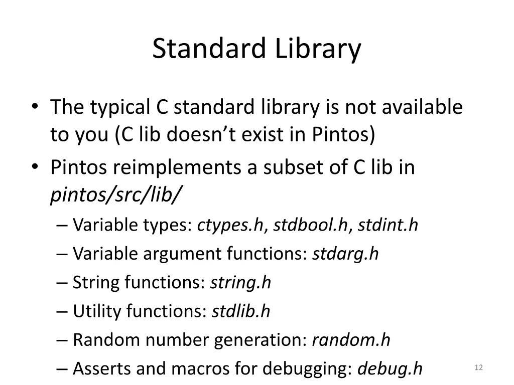 standard library