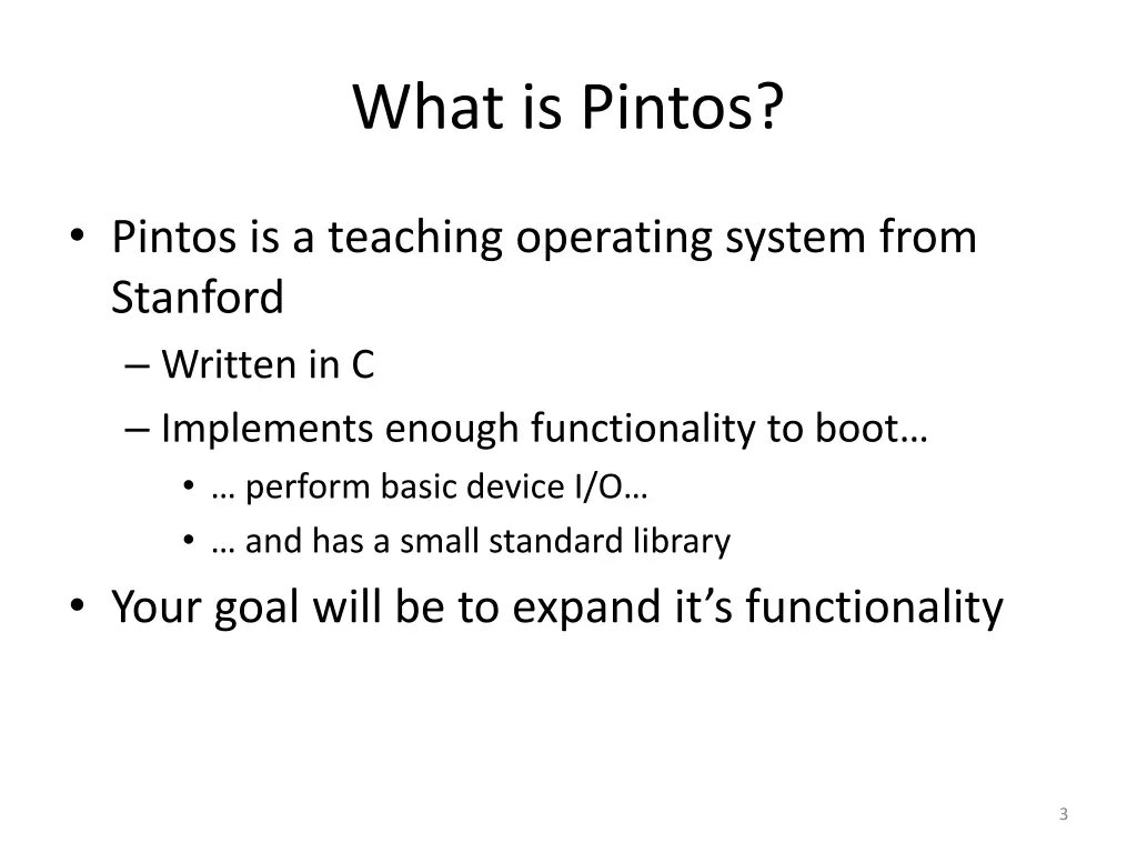 what is pintos