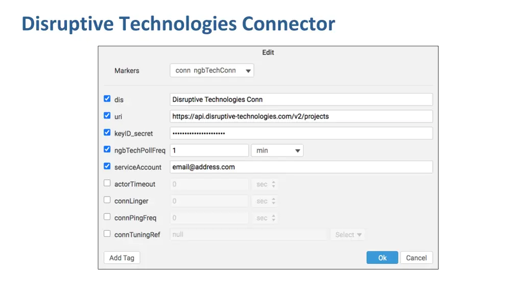 disruptive technologies connector