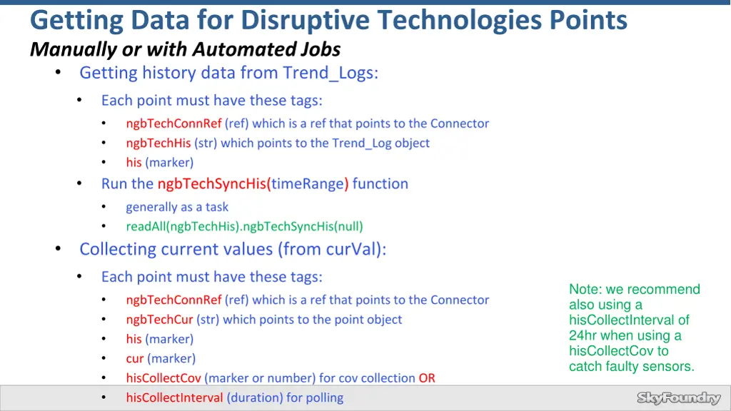 getting data for disruptive technologies points