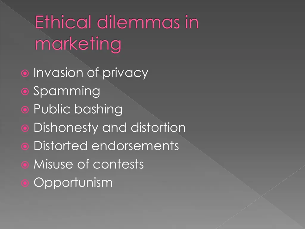 ethical dilemmas in marketing