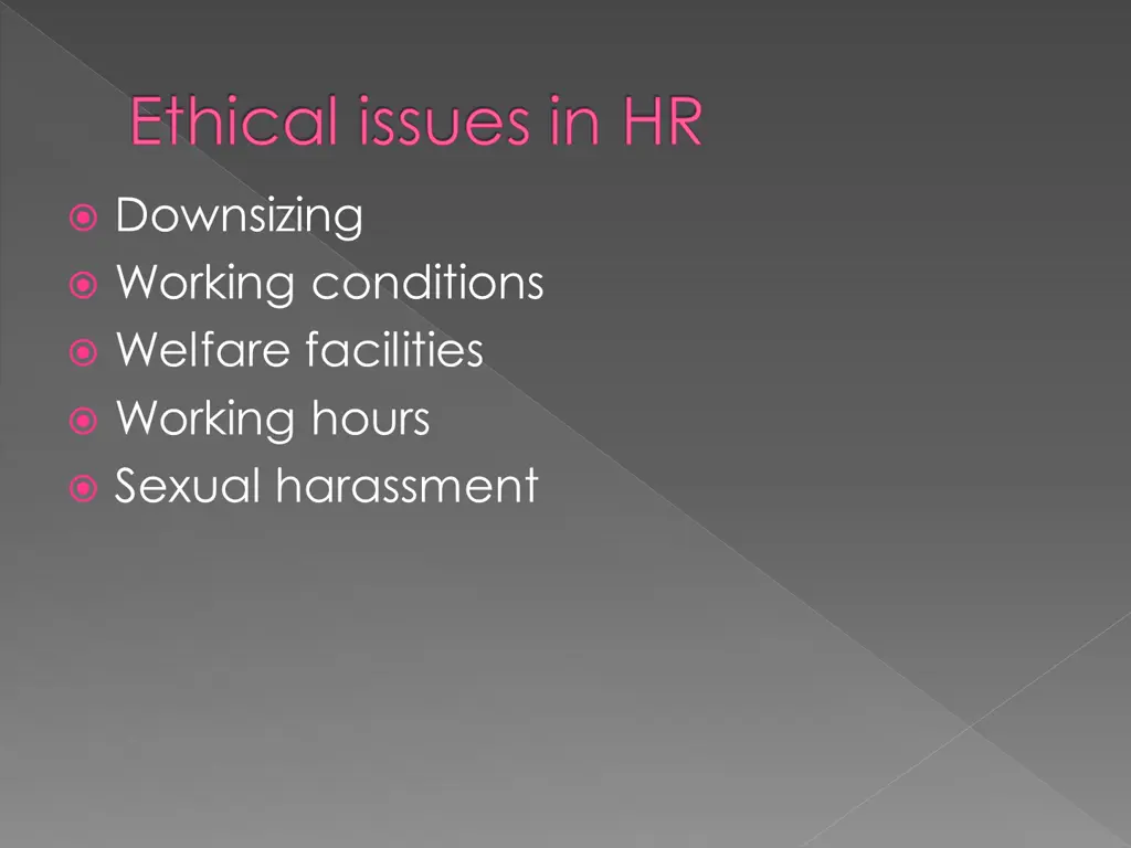 ethical issues in hr