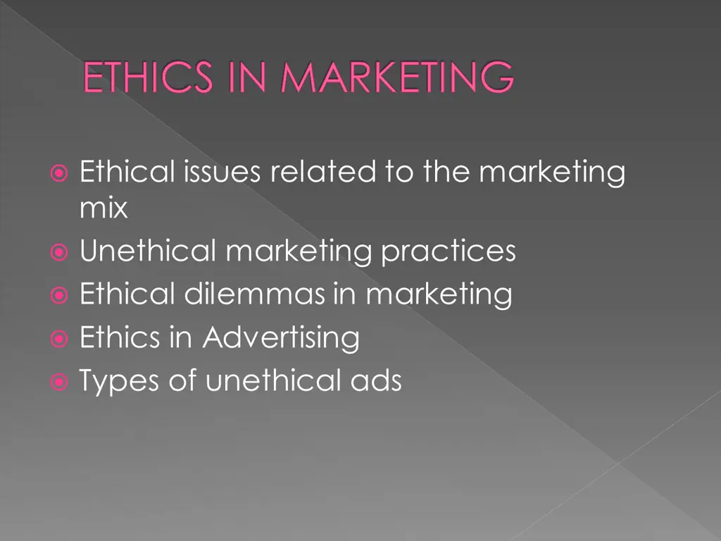 ethics in marketing