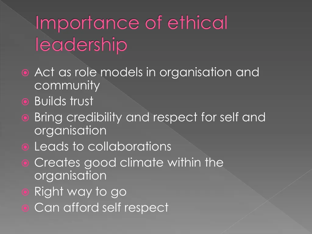 importance of ethical leadership