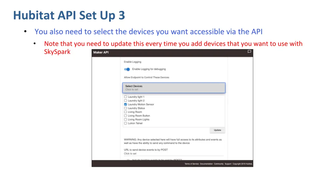 hubitat api set up 3 you also need to select