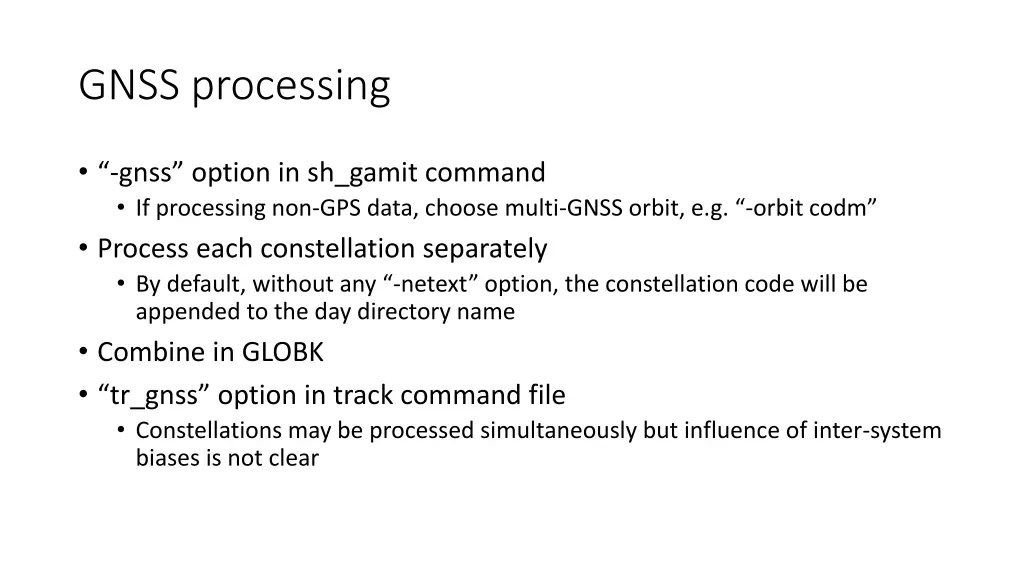 gnss processing