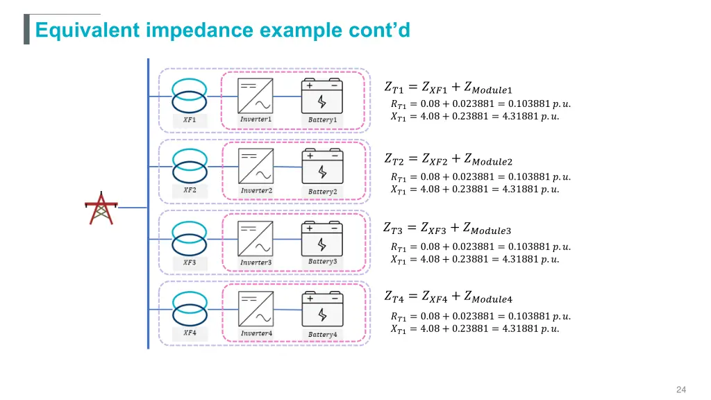 equivalent impedance example cont d 1