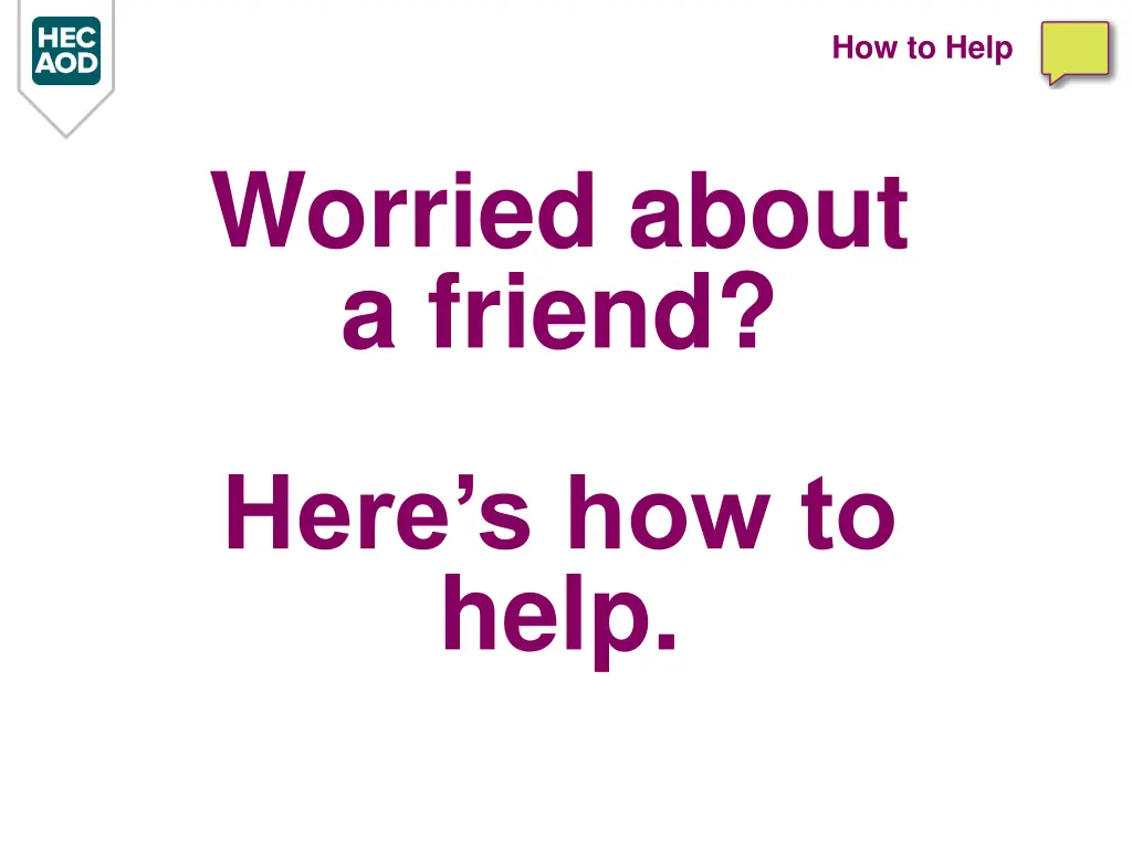 how to help