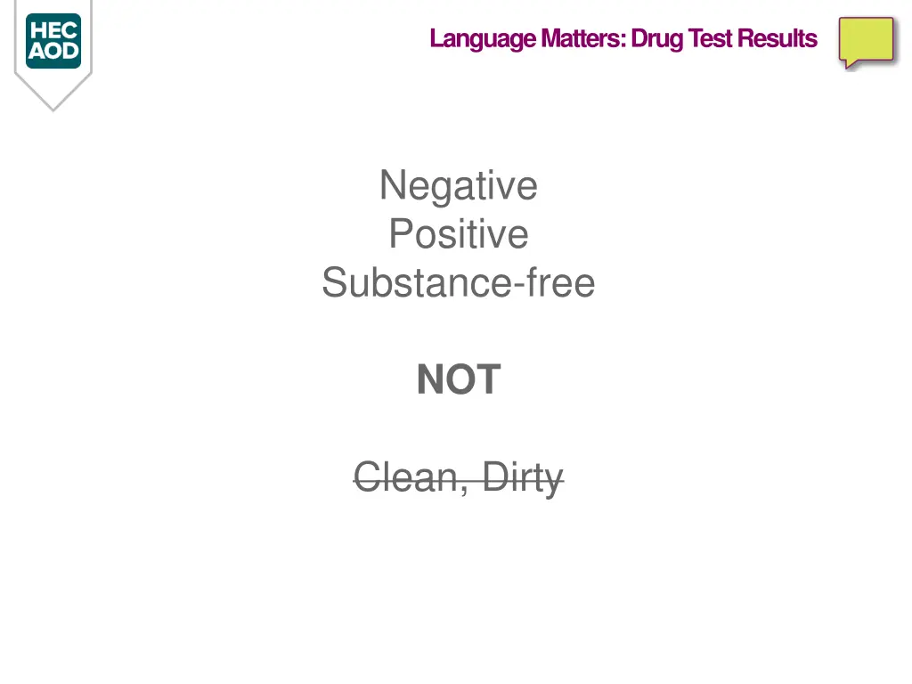 language matters drug test results