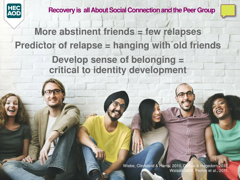 recovery is all about social connection