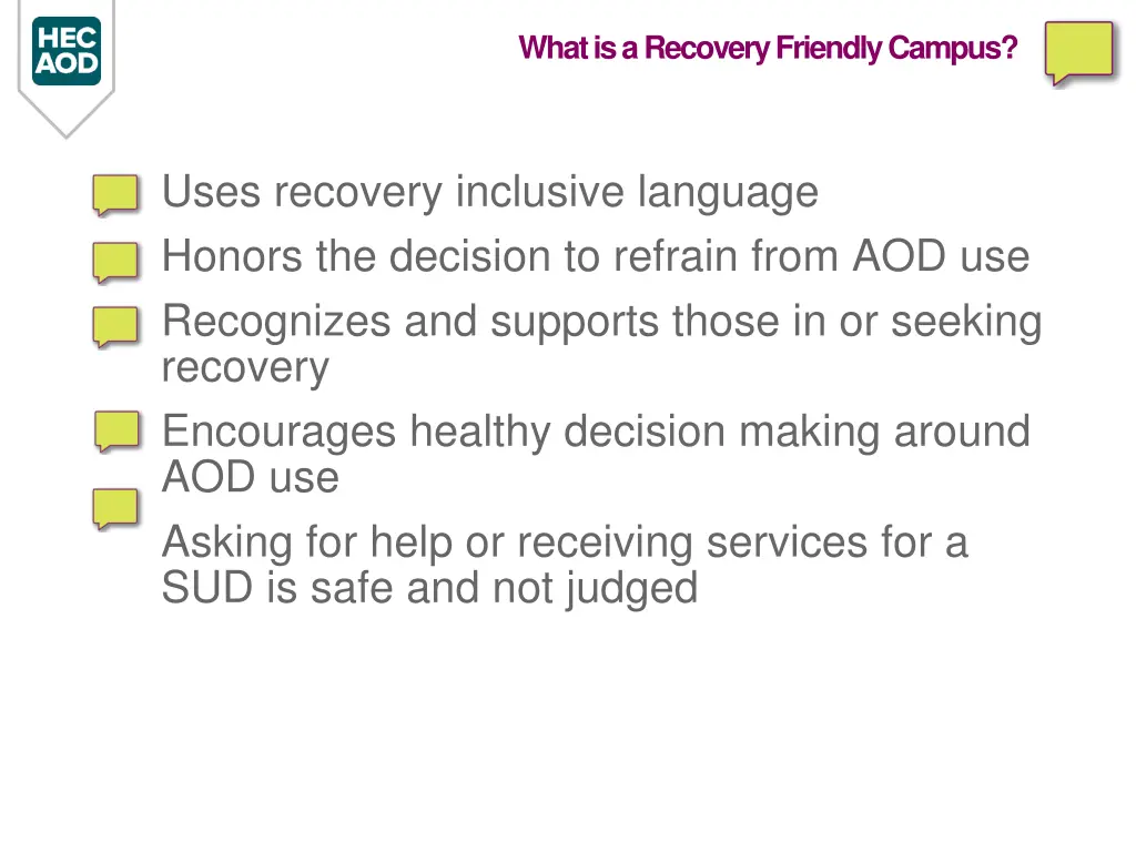 what is a recovery friendly campus 1