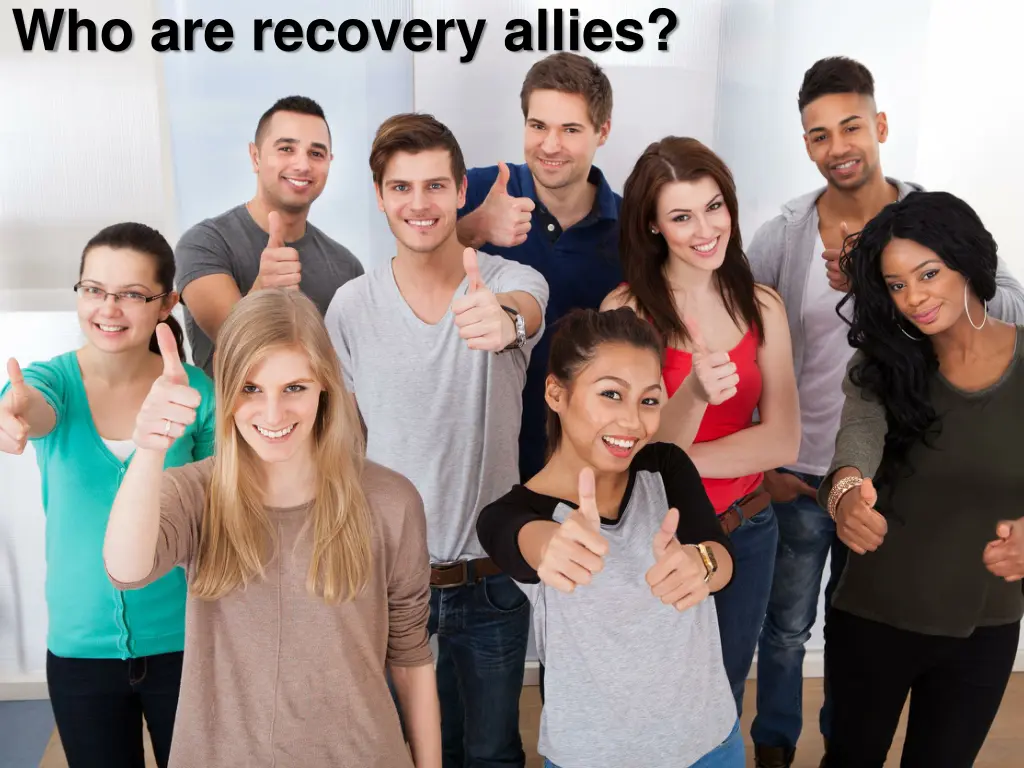 who are recovery allies