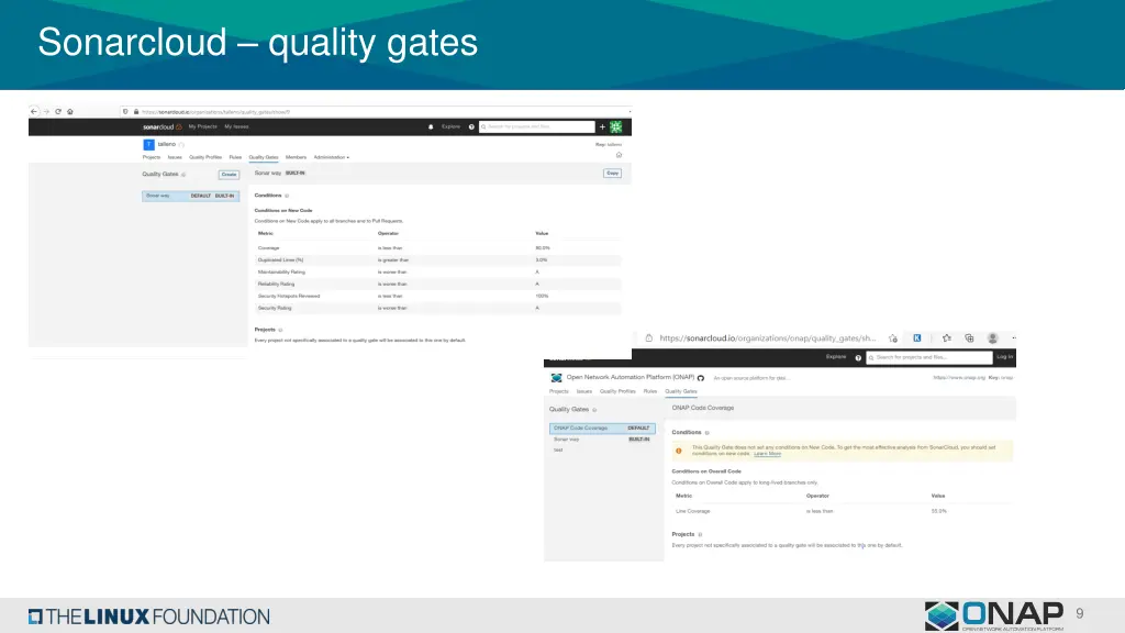 sonarcloud quality gates