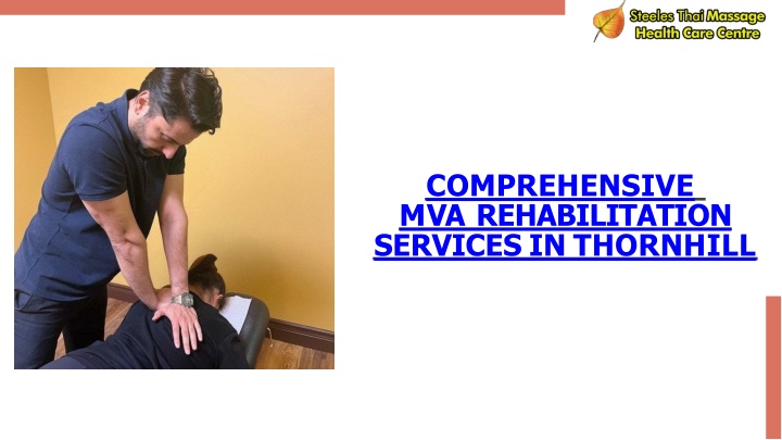 comprehensive mva rehabilitation services