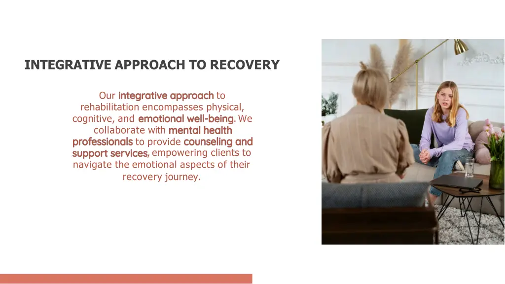 integrative approach to recovery