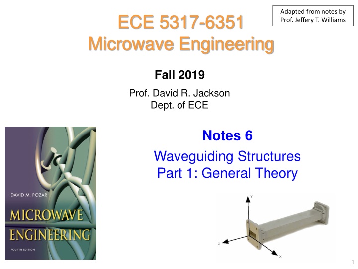 adapted from notes by prof jeffery t williams