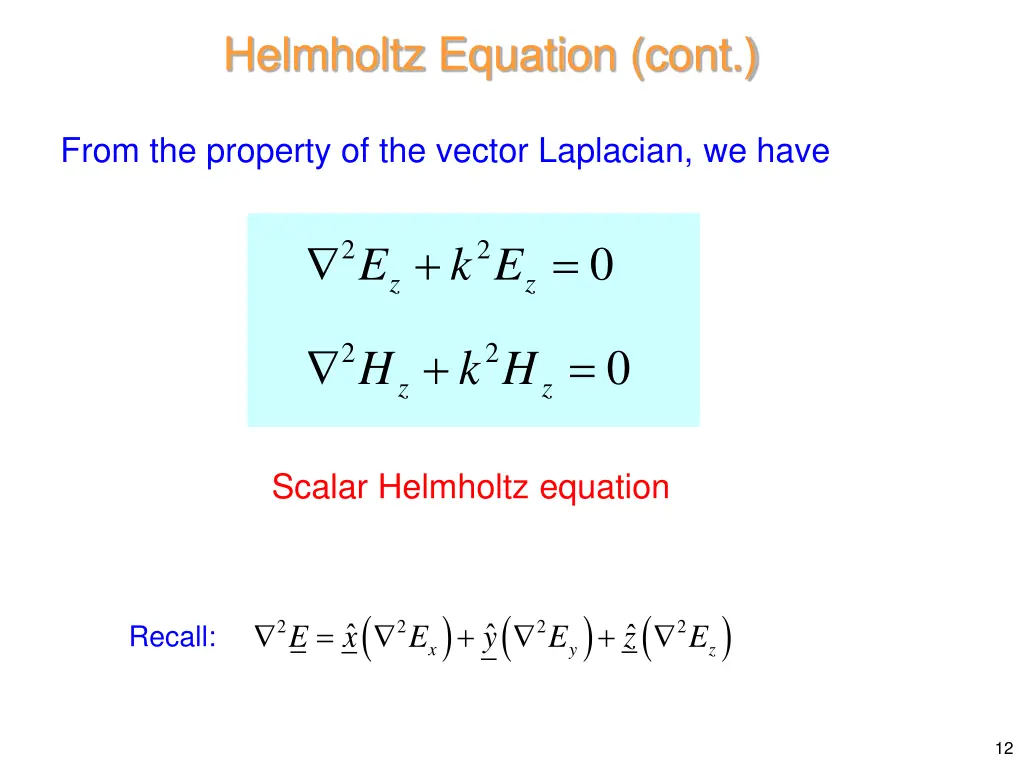 helmholtz equation cont 6