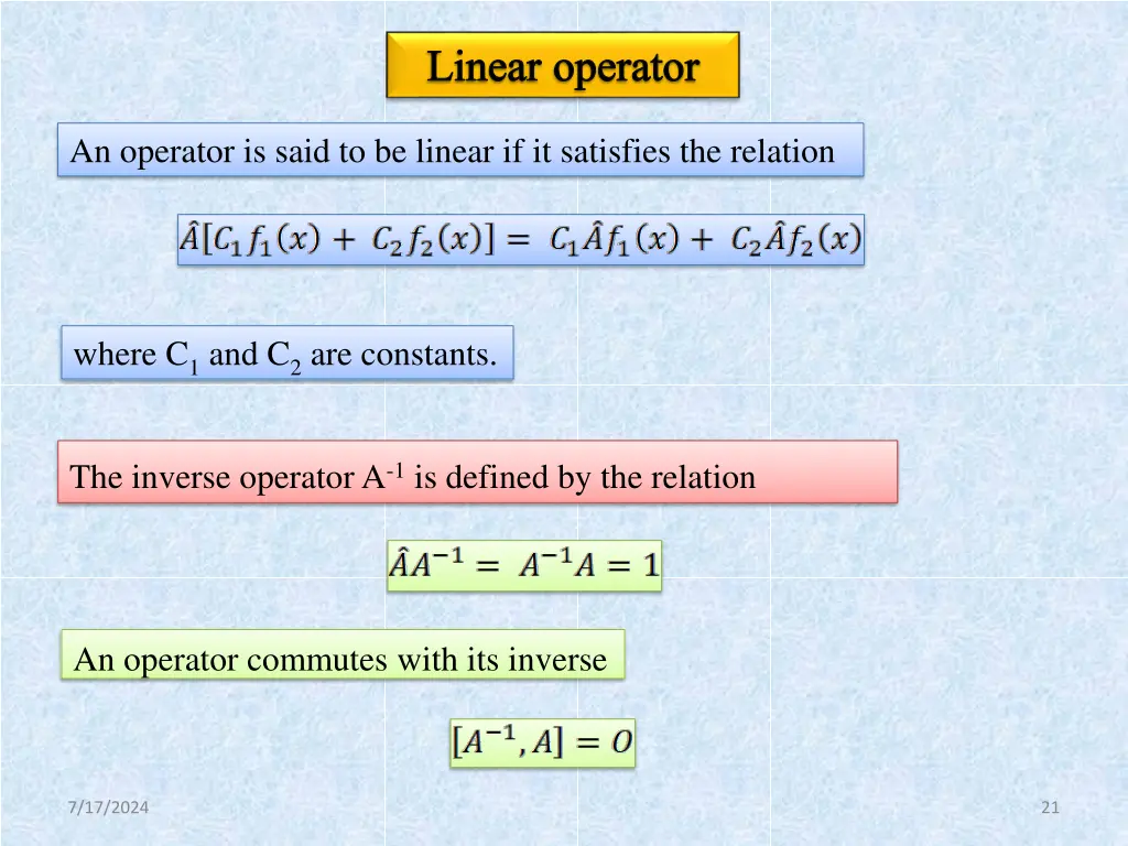 linear operator