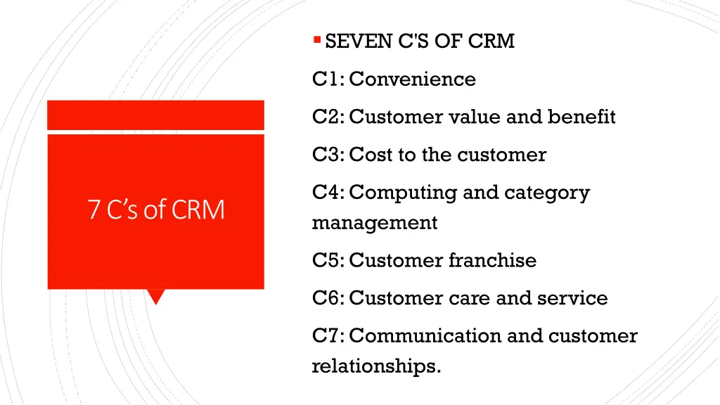 seven c s of crm