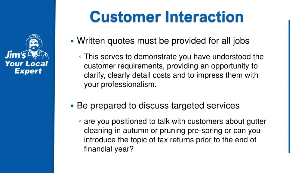 customer interaction