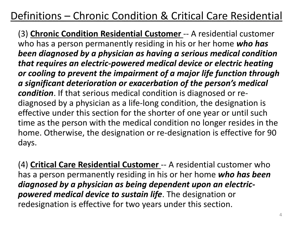 definitions chronic condition critical care