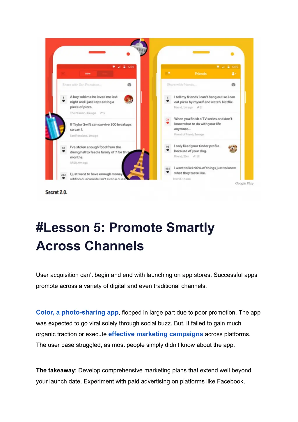 lesson 5 promote smartly across channels